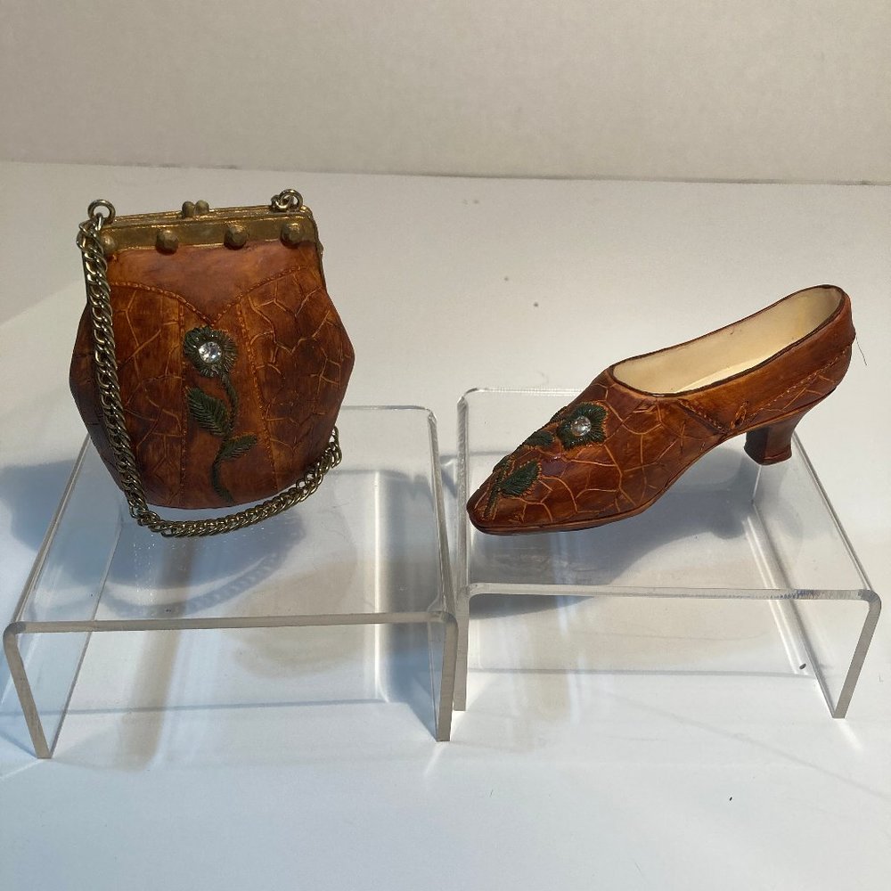 Collectible Minature shoe with purse